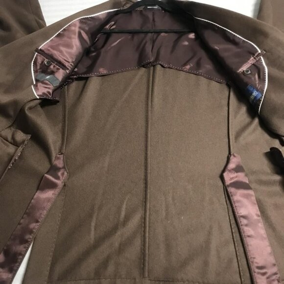 Hugo Boss Blazer Mens 42R Brown 100% Cashmere SCOLA-HX Two Button Notch Lapel - Picture 4 of 12